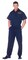 The Costume Center Blue and White Coroner Shirt Men Adult Halloween Costume - Large